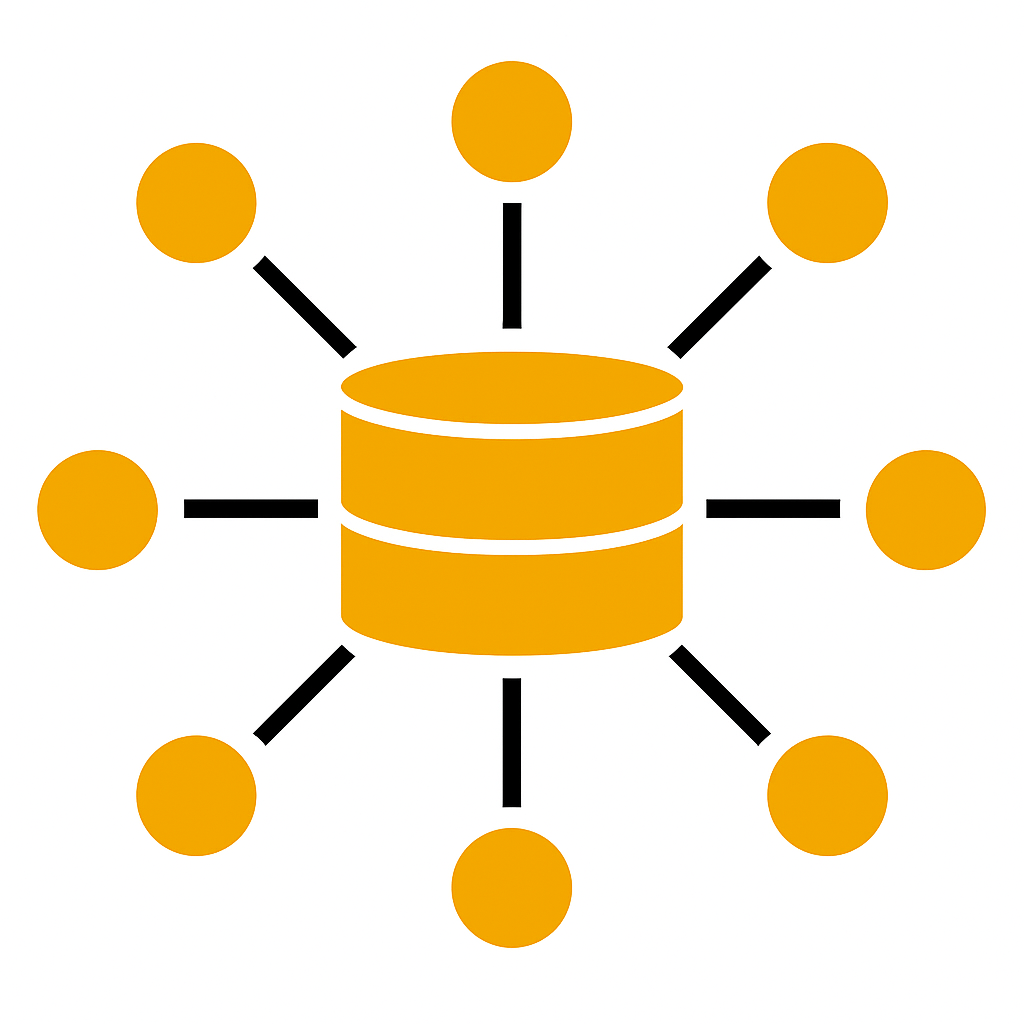 Large data processing visualization showing scalability metrics